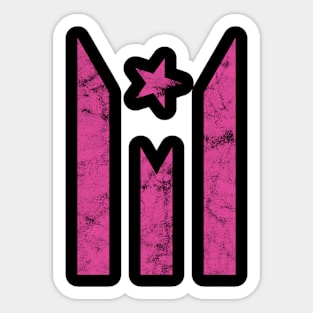 Puerto Rico Black Flag Pink Boricua Strong Puerto Rican Girl Sticker